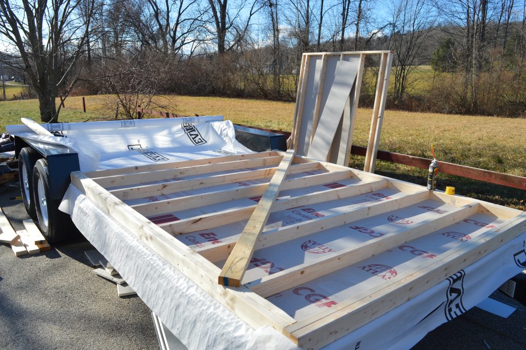 Subfloor of Nature's Nest Tiny Homes (Tiny House Trailer made by Tiny Home Builder)