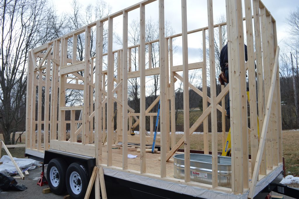 Wall Framing for Nature's Nest Tiny Homes
